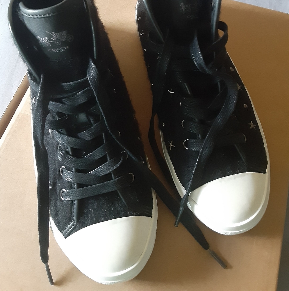 Coach womans empire studded high tops...